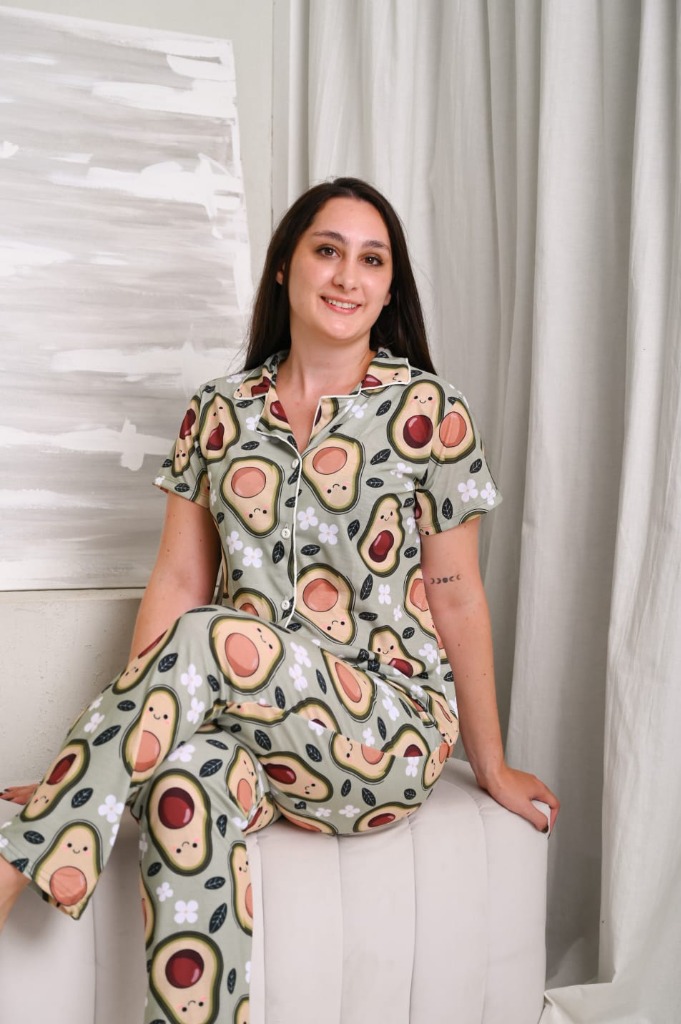 Pijama de verano corto celeste para mujer - CileDreams Modal